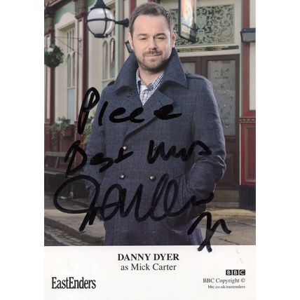 Danny Dyer as Mick Carter Eastenders Hand Signed Cast Card Photo