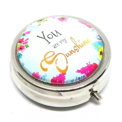 You are my Sunshine Pill Box Round 2 CM Christmas Gift Storage Collection