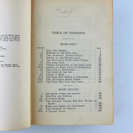 Ben-Hur by Lew Wallace Harper & Brothers New York 1922 Hardcover Edition Vintage