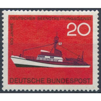 Centenary of German Sea Rescue Service - West Germany 1965 - NM H - MiNr 478