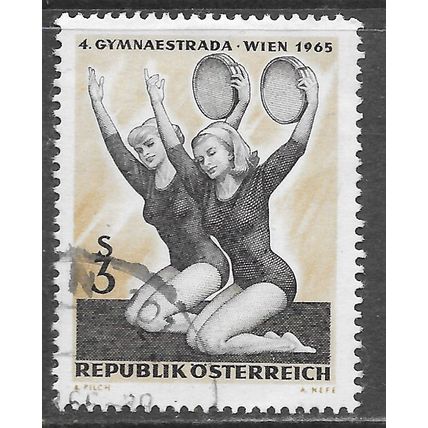 AUSTRIA 1965 GYMNASTICS GIRLS PERFORMING USED