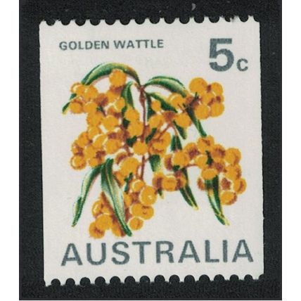 Australia Golden Wattle 5c Coil stamp Ordinary paper 1973 MNH SG#467