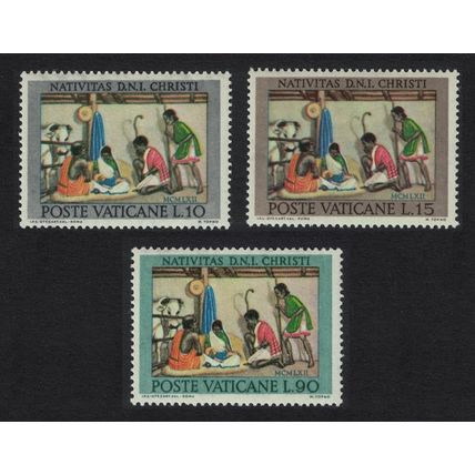 Vatican Christmas Centres 3v 1962 MNH SG#397-399 Sc#353-355