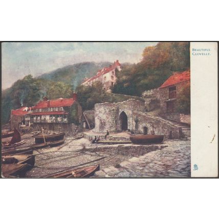 Beautiful Clovelly, Devon, 1905 - Tuck's Oilette Postcard