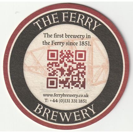 BEER MAT - THE FERRY BREWERY (SOUTH QUEENSFERRY) - (Cat No 001) - (2016)