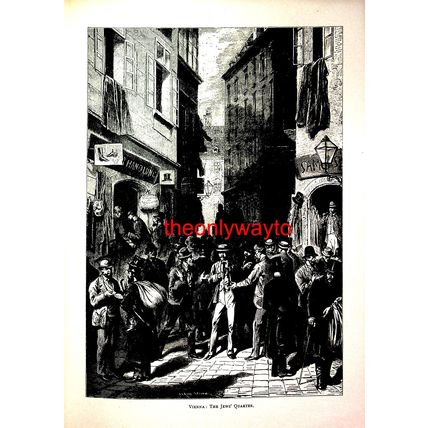 Vienna, The Jew's Quarter, Book Illustration (Print), 1893