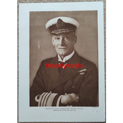 Admiral Sir Henry Bradwardine Jackson, WW1, Book Illustration (Print)
