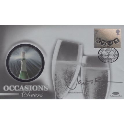 Jancis Robinson Queen Elizabeth Wine Expert Rare Hand Signed FDC