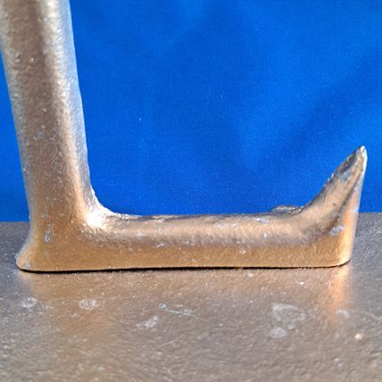 LARGE 8" tall Gold Colored Metal LETTER E Christmas STOCKING HANGER Holder Hook