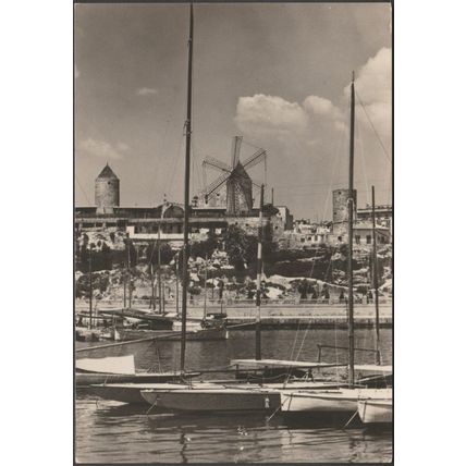 Al Fondo Molinos del Jonquet, Palma de Mallorca, c.1960 - CPF Tarjeta Postal