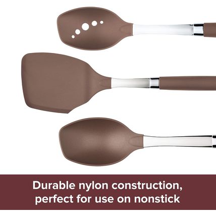 Anolon Tools Set/Nonstick Nylon Cooking Utensils/Kitchen Gadgets Includes Spoons