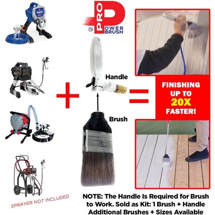 Pro Power Brush - Heavy Duty Automatic Paint Tool, 20X Faster Painting, Superior