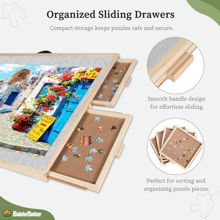 2000 Pieces 2-In-1 Tilting & Rotating Puzzle Board, 40.16"X28.5"Portable Puzzle