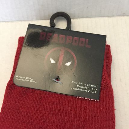 NEW Marvel Deadpool Unisex Crew Socks Size 6-12