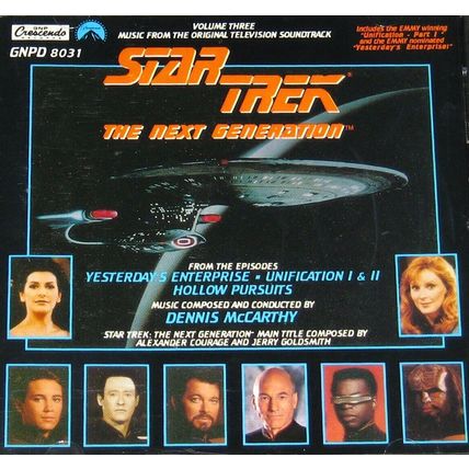 STAR TREK The Next Generation Volume 3 Dennis McCarthy soundtrack CD