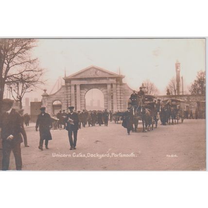 Very Animated Unicorn Gates Dockyard Portsmouth Hampshire Postcard (QHAM262)