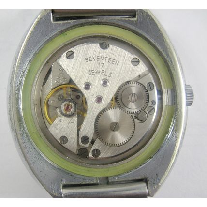 Vintage Big Case POLJOT Soviet Mechanical Men's 17j Watch USSR wristwatch 1970'