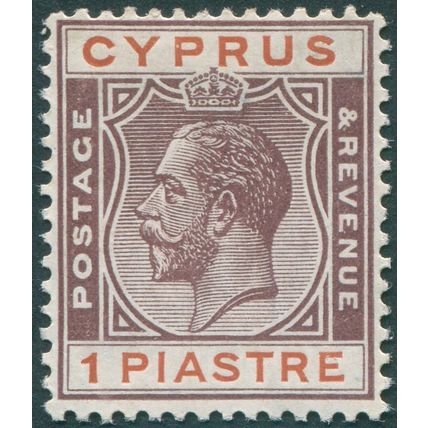 Cyprus 1924 1pi. purple & chestnut SG106 unused