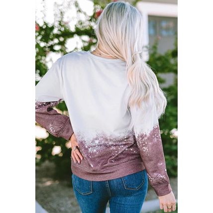 Tie Dye Gradient Pullover Sweatshirt
