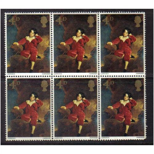 1967 GB MASTER LAMBTON 4D BLOCK-6 MNH SG648