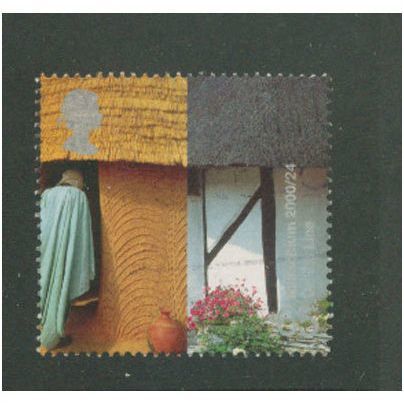 GB 2000 People & Places 65p African Hut & Cottage Used SG 2151 Sc1913 millennium