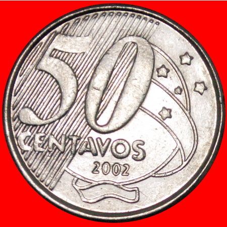 Ⰶ SOUTHERN CROSS: BRAZIL ★ 50 CENTAVOS 2002! LOW START ★ NO RESERVE!