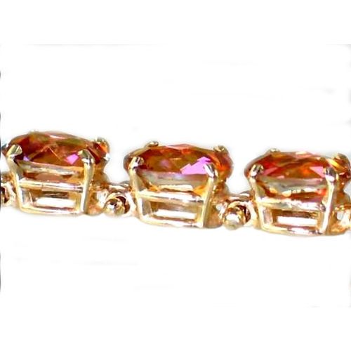 Twilight Fire Topaz, 10KY Gold Bracelet, B002