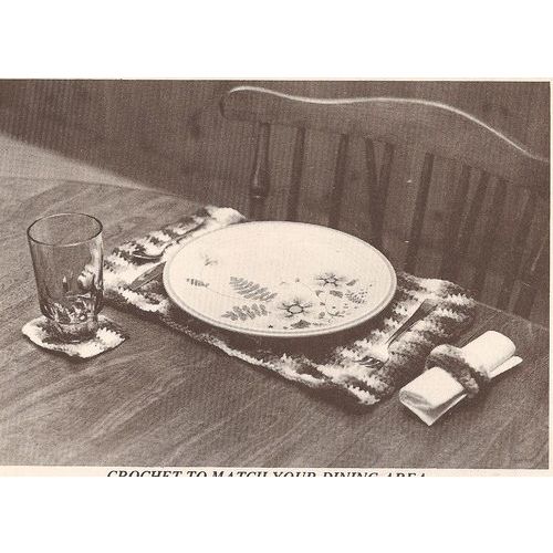Crochet Placemat Pattern Wonder Wave