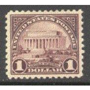 571 $1 Lincoln Memorial Very Fine MHR/MHH S0308