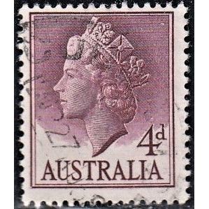 AUSTRALIA, 1957 4d QEII, SG 294 (Scott # 294), used