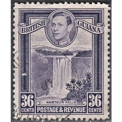 BRITISH GUIANA, 1938-52 36c George VI, SG 313 (Scott 235a), used