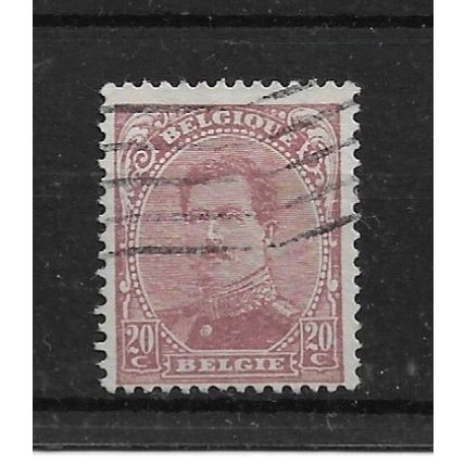 Belgium.SG187 20c Albert I (Purple).Fine Used.Dec21