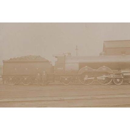 GNR 1442 Train Antique Real Photo Railway Postcard