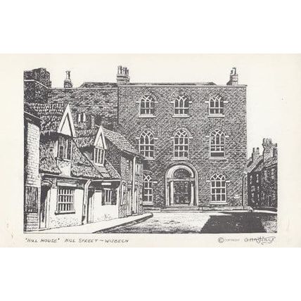 Hill Street Wisbech Pasinting Postcard