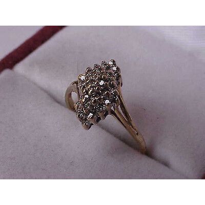 Estate Vintage 14k Yellow Gold .50cttw Diamond ring