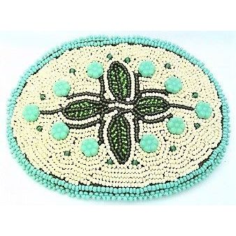 Floral Design Beaded Hair Clip Barrette 3