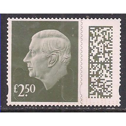 GB 2024 KC 3rd £2.50 Gooseberry Green Machin Used SG V5026 ( L622 )