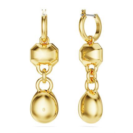 SWAROVSKI Imber Gold Tone & Mixed-Cut Clear Crystal Drop Earrings (RARE)