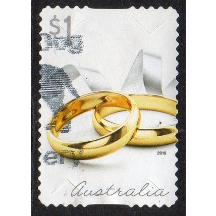 Australia 2019 Moments to Treasure - Gold Rings $1 s/a Used