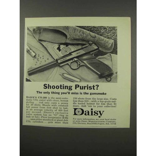 1966 Daisy C02 200 Pistol Ad - Shooting Purist?