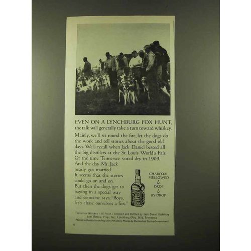 1975 Jack Daniel's Whiskey Ad - A Lynchburg Fox Hunt