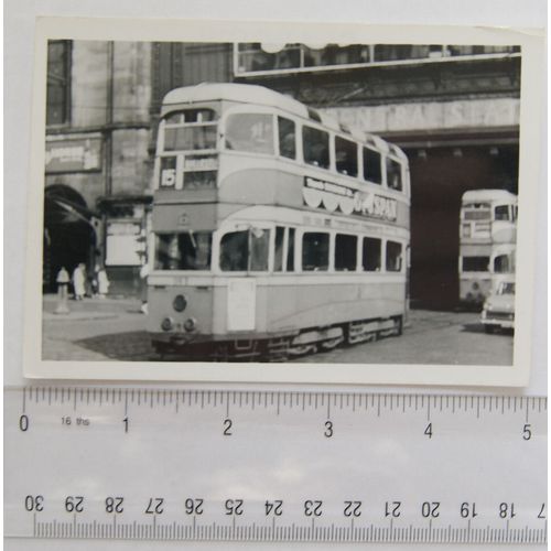 Photo Glasgow Tram no.1163 in 1961