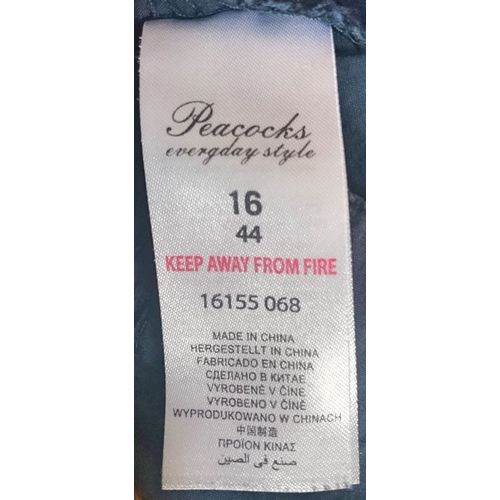 Size 16 navy 3/4 Length Bottoms - Peacocks
