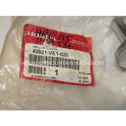Honda 42911-VE1-020 Adjuster Arm-left front Model HRB 216HXA. Fits Others. New