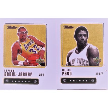 Lot #800 1999-00 (2) Upper Deck Retro Abdul-Jabar #40 Reed #56 NM-MNT