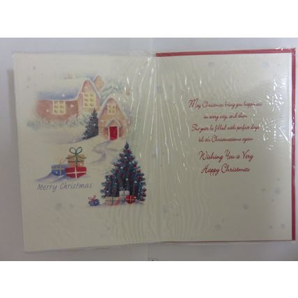 Happy Christmas To A Special Nanna And Grandad Post Box Portrait Card