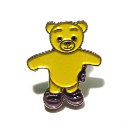 Teddy Bear Metal Enamel Miniature Pin Badge 19mm Brooch New