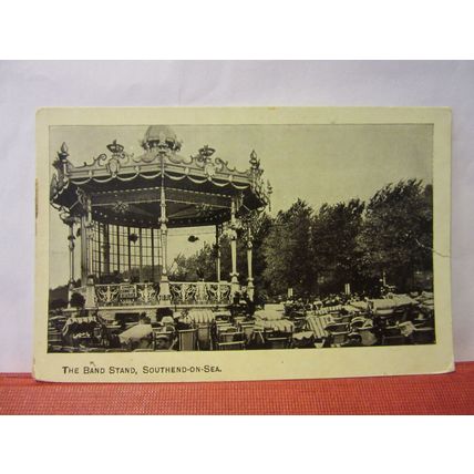THE BAND STAND, SOUTHEND-ON-SEA, ESSEX unused antique postcard =