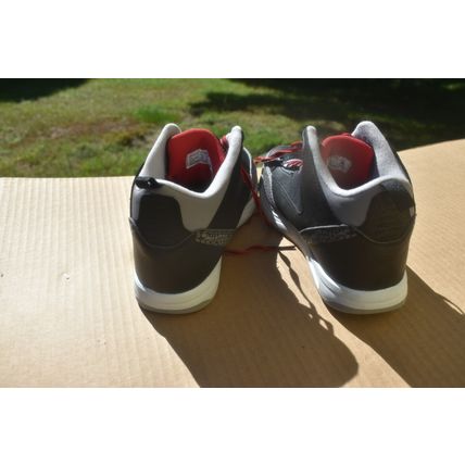 Boys High Top Shaquille O'Neal SHAQ Basketball Shoes Black Gray Size 6 very good