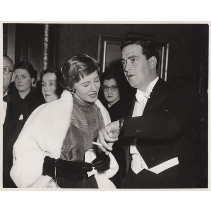 John & Mrs Gregson at Beau Brummell 1954 Film Premiere Press Photo